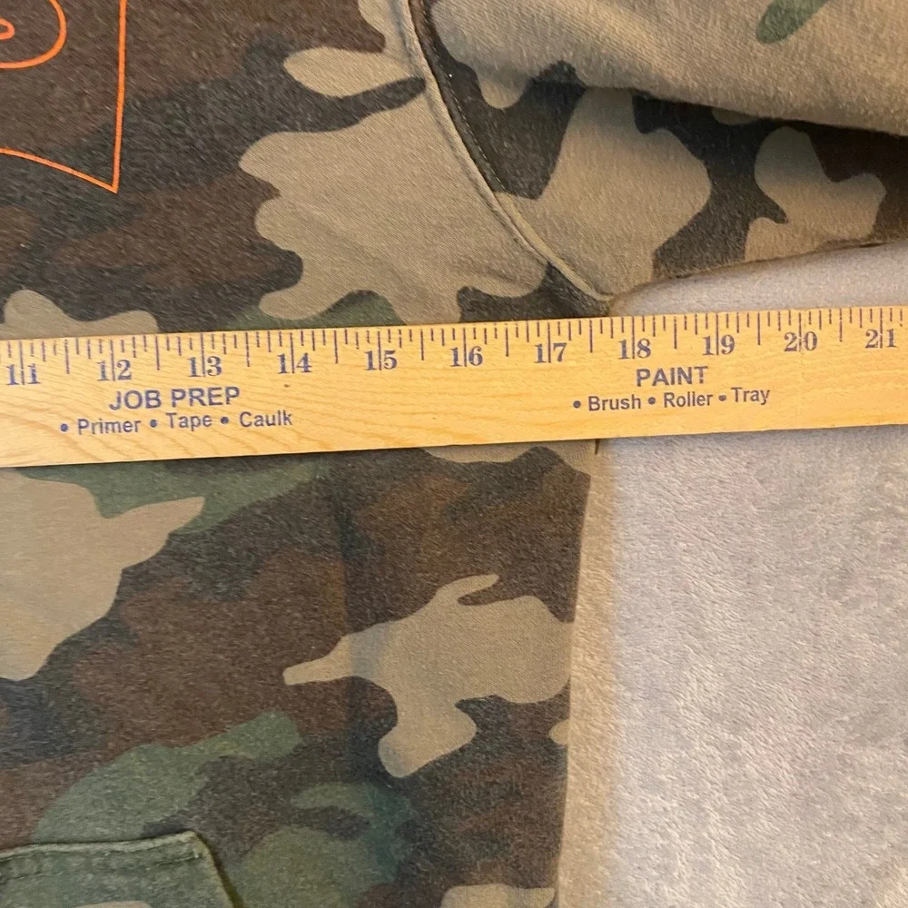 Levi's Boys Hoodie Large 12-13 Camo Pullover Sweatshirt Logo Green